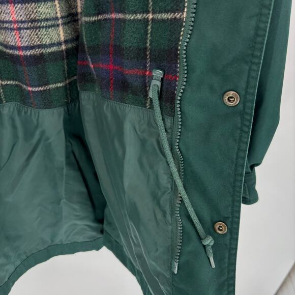 Eddie Bauer Hooded Jacket Chore Barn Coat Parka Mens M Plaid Wool Lined Field - Picture 9 of 10